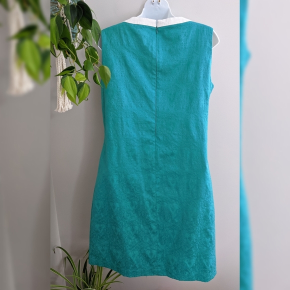 Retro Teal Green Dress - Picture 4 of 7